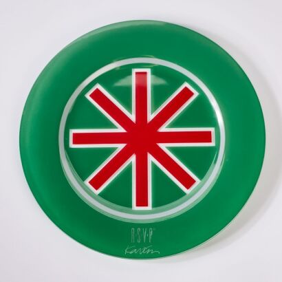A Karim Rashid RSVP Collection Glass Plate