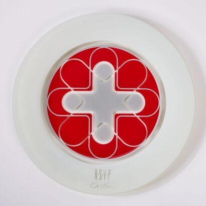 A Karim Rashid RSVP Collection Glass Plate