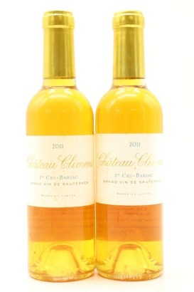 (2) 2011 Chateau Climens, Sauternes - Barsac, 375ml [JR17] [WE97] [WS97]