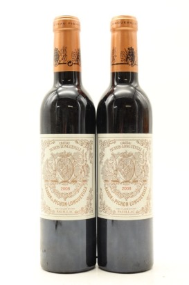 (2) 2008 Chateau Pichon-Longueville au Baron de Pichon-Longueville, Pauillac, 375ml [JR16] [RP95]