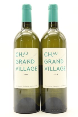 (2) 2019 Chateau Grand Village Blanc, Bordeaux [JR16.5]