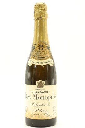 (1) Heidsieck Dry Monopole Reserved for England, Champagne, 11 Fluid Ounces, Circa 1950s