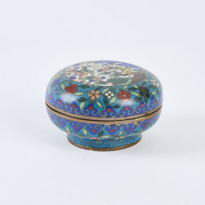A Circular Meiji Period Lidded Kogo