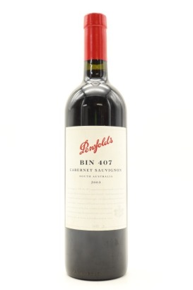 (1) 2003 Penfolds Bin 407 Cabernet Sauvignon, South Australia