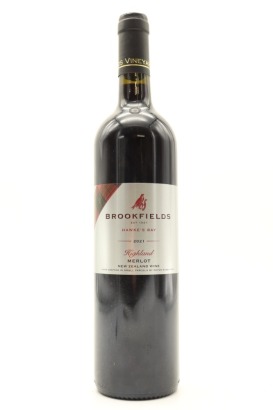 (1) 2021 Brookfields Highland Merlot, Hawke's Bay