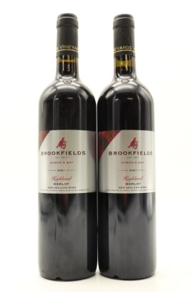 (2) 2021 Brookfields Highland Merlot, Hawke's Bay