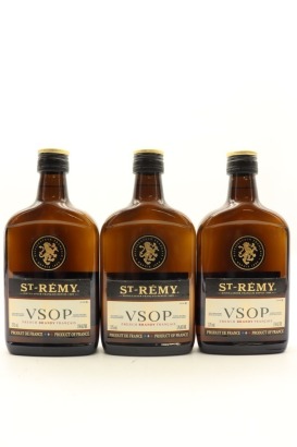 (3) St. Remy V.S.O.P. Brandy, France, 37% ABV, 375ml