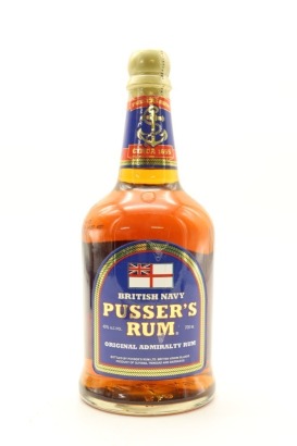 (1) Pusser's British Navy Rum, Virgin Islands, 40% ABV, 700ml