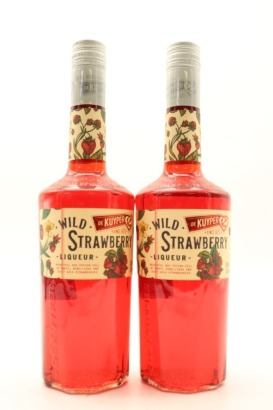 (2) De Kuyper Wild Strawberry Liqueur, Netherlands, 15% ABV, 700ml