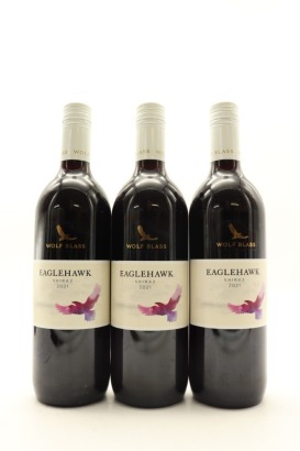 (3) 2021 Wolf Blass Eaglehawk Shiraz, South Australia