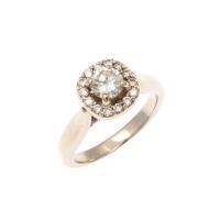 14ct White Gold Diamond Cluster Ring