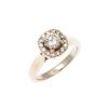 14ct White Gold Diamond Cluster Ring
