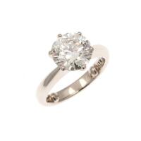 Platinum 3.03ct Diamond Solitaire Ring
