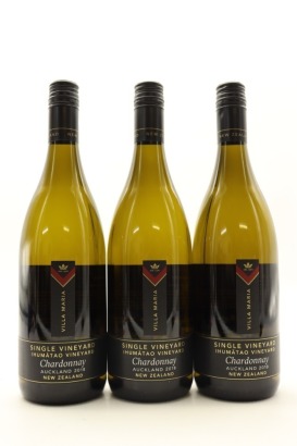 (3) 2018 Villa Maria Single Vineyard Ihumatao Chardonnay, Auckland
