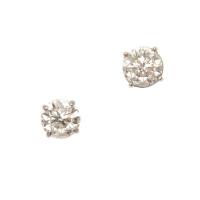 14ct White Gold Diamond Studs