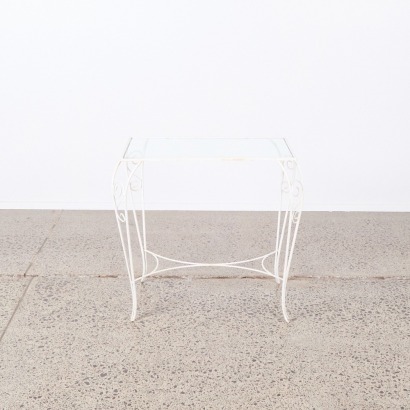 A 1960's Ironwork Console Table