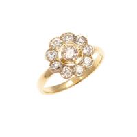 18ct Diamond Cluster Ring