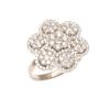 18ct White Gold Diamond Cluster Ring