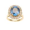 18ct Sapphire and Diamond Cluster Ring
