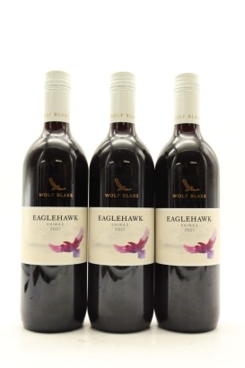(3) 2021 Wolf Blass Eaglehawk Shiraz, South Australia