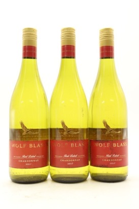 (3) 2017 Wolf Blass Red Label Chardonnay, South Australia