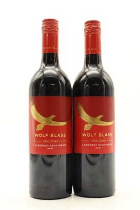 (2) 2021 Wolf Blass Red Label Cabernet Sauvignon, South Eastern Australia