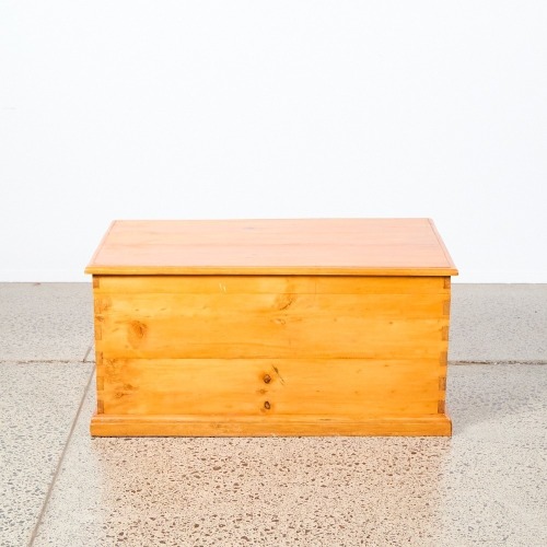 A Kauri Chest with Brass Handles