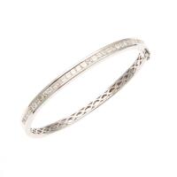 18ct White Gold Diamond Bangle