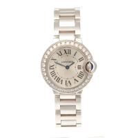 Cartier 18ct White Gold Balloon Bleu Diamond Wristwatch