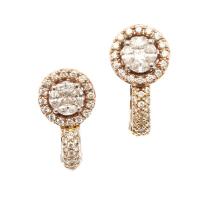 18ct Diamond Cluster Earrings