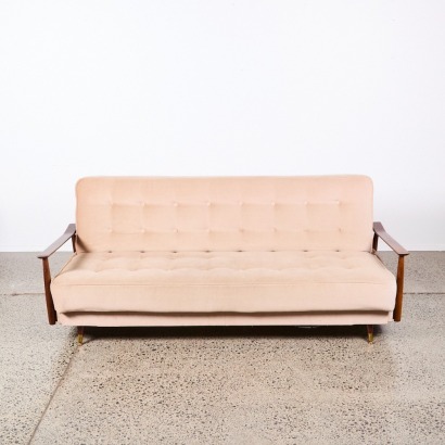 A Vintage Teak NZ Made Bed Settee A/F