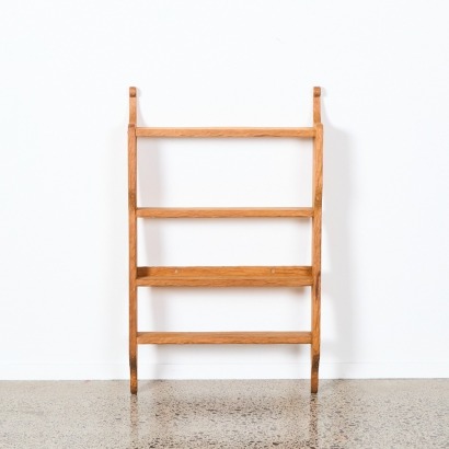 An Arts and Crafts Adzed Chapman Taylor Style Wall Shelf