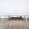 A White Washed Country Style Wooden Dining Table