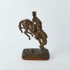 AFTER FREDERIC REMINGTON Bronze Bronco Sculpture - 3