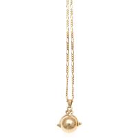 9ct Vintage Spinning Ball Necklace