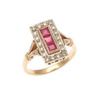 9ct Ruby and Diamond Ring&nbsp;