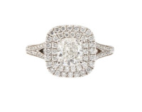1.02 Cusion cut F IF GIA Important Diamond Ring