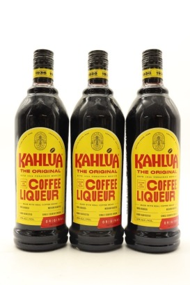 (3) Kahlua Coffee Liqueur, Mexico, 16% ABV, 750ml