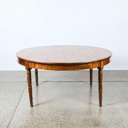 A Rare French Directoire Period Cherrywood Dining Table