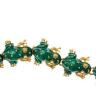 Kenneth Jay Lane Green Enamel Frog Bracelet - 2