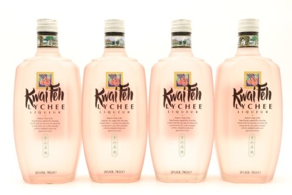 (4) De Kupyer Kwai Feh Lychee Liqueur, Netherlands, 20% ABV, 700ml