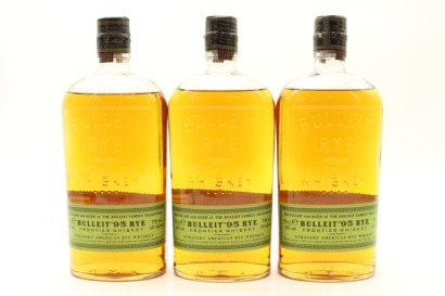 (3) Bulleit 95 American Rye Whiskey, 45% ABV
