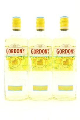 (3) Gordon's Sicilian Lemon Gin, UK, 37.5% ABV, 700ml