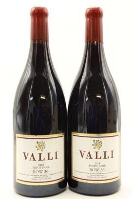 (2) 2018 Valli Row 36 Pinot Noir, Central Otago, 1500ml