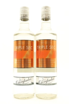 (2) Everglades Triple Sec Liqueur, New Zealand, 13.9% ABV, 700ml
