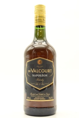 (1) De Valcourt Napoleon Brandy, France, 37% ABV, 1000ml
