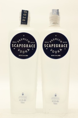 (2) Scapegrace - Rogue Society Premium Small Batch Vodka, New Zealand, 40.6% ABV, 700ml