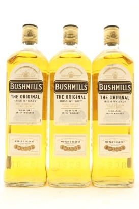 (3) Bushmills Original Triple Distilled Blended Irish Whiskey, 40% ABV, 1000ml