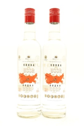 (2) USSR Vodka, 40% ABV, 500ml
