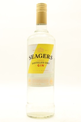 (1) Seagers Gin, 37.5% ABV, 1000ml